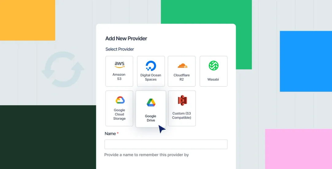 Introducing Site Backup on Google Drive Features Page