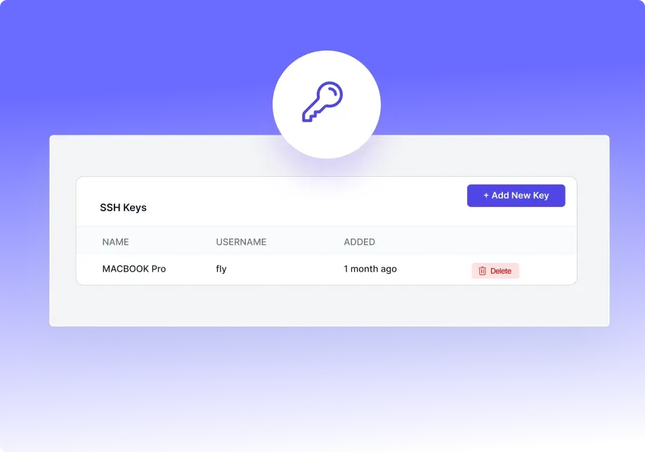 Ssh key management