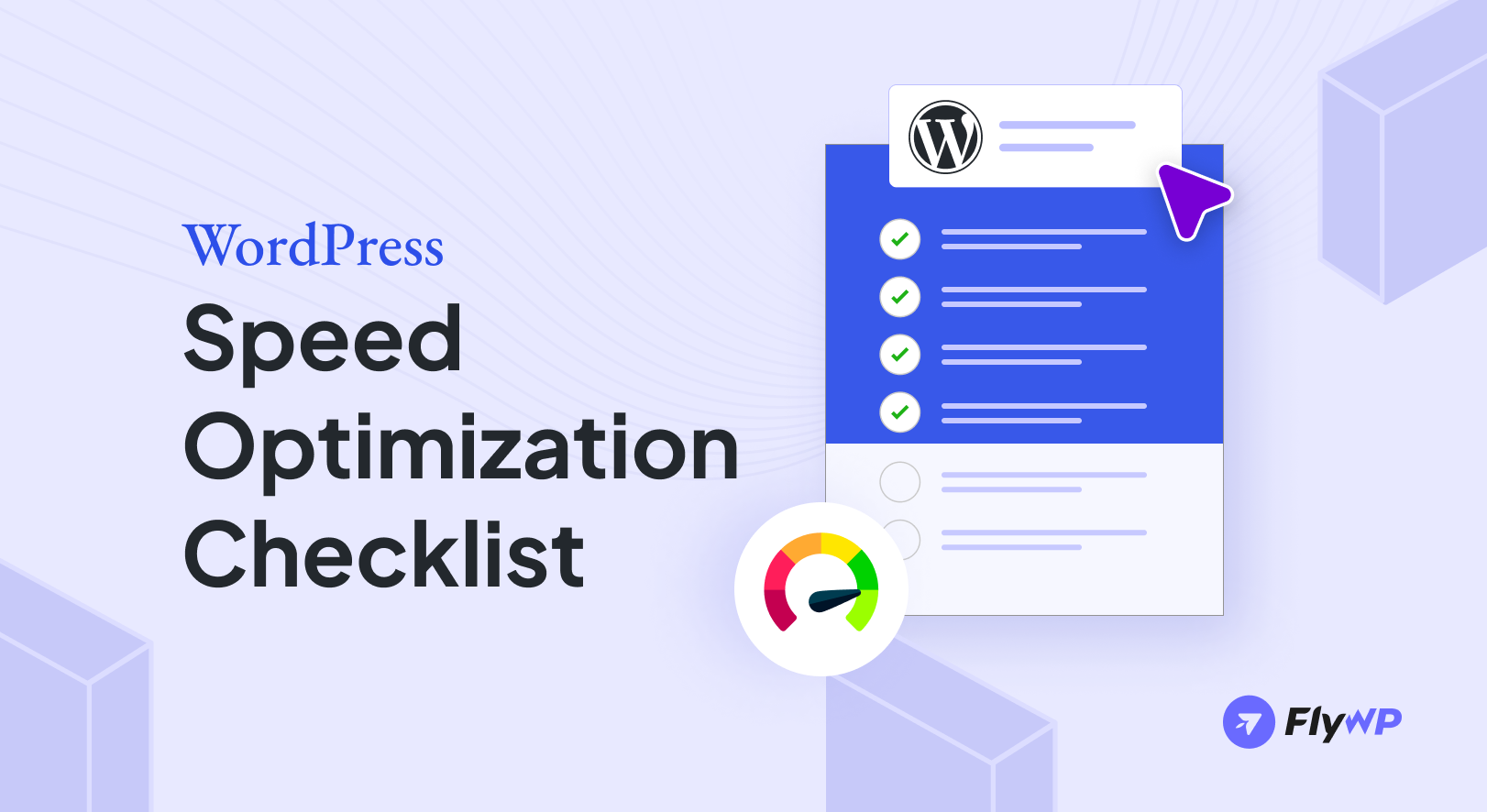 Wordpress Speed Optimization Checklist