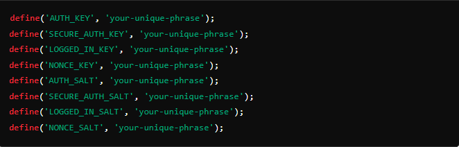 Basic Structure Security Keys