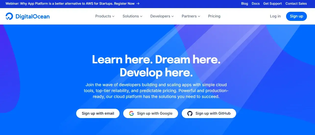DigitalOcean Best Free Docker Hosting Platform