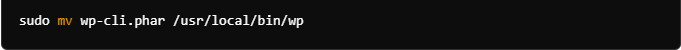 Make Wp Cli Executable Rename To Wp