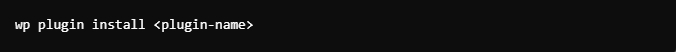 Wp Subcommand Install Plugin