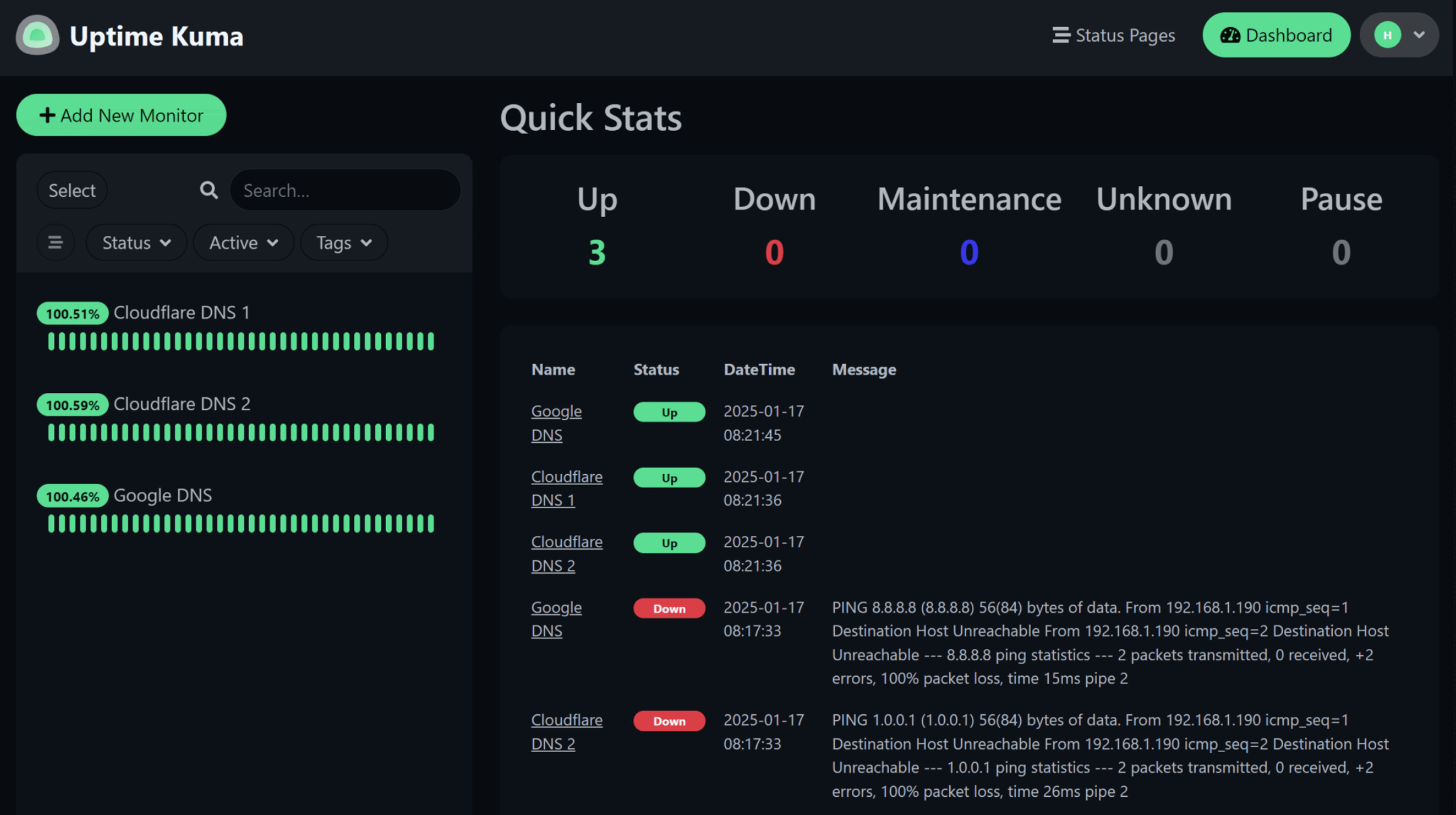 Uptime kuma