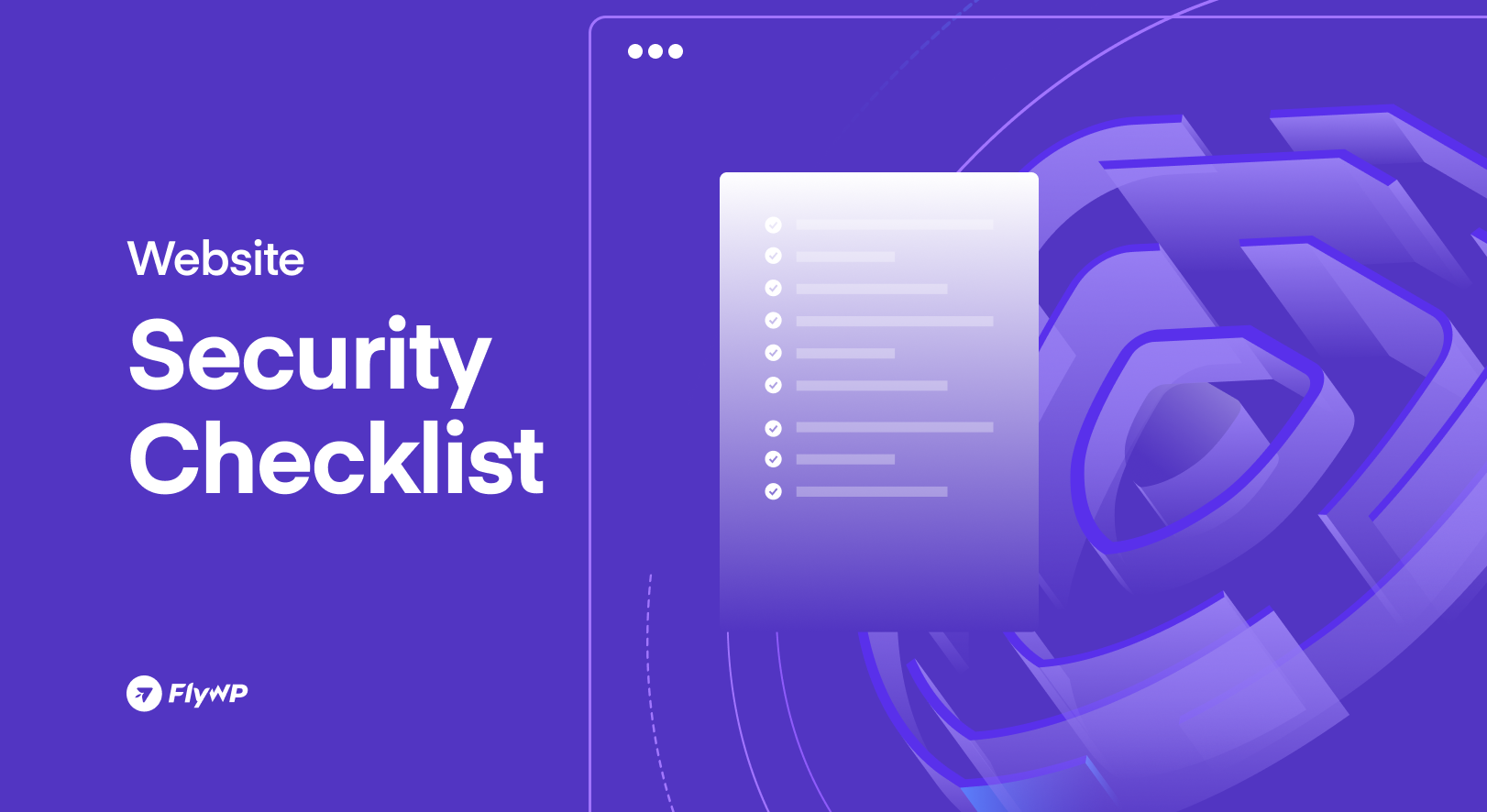 Website security checklist