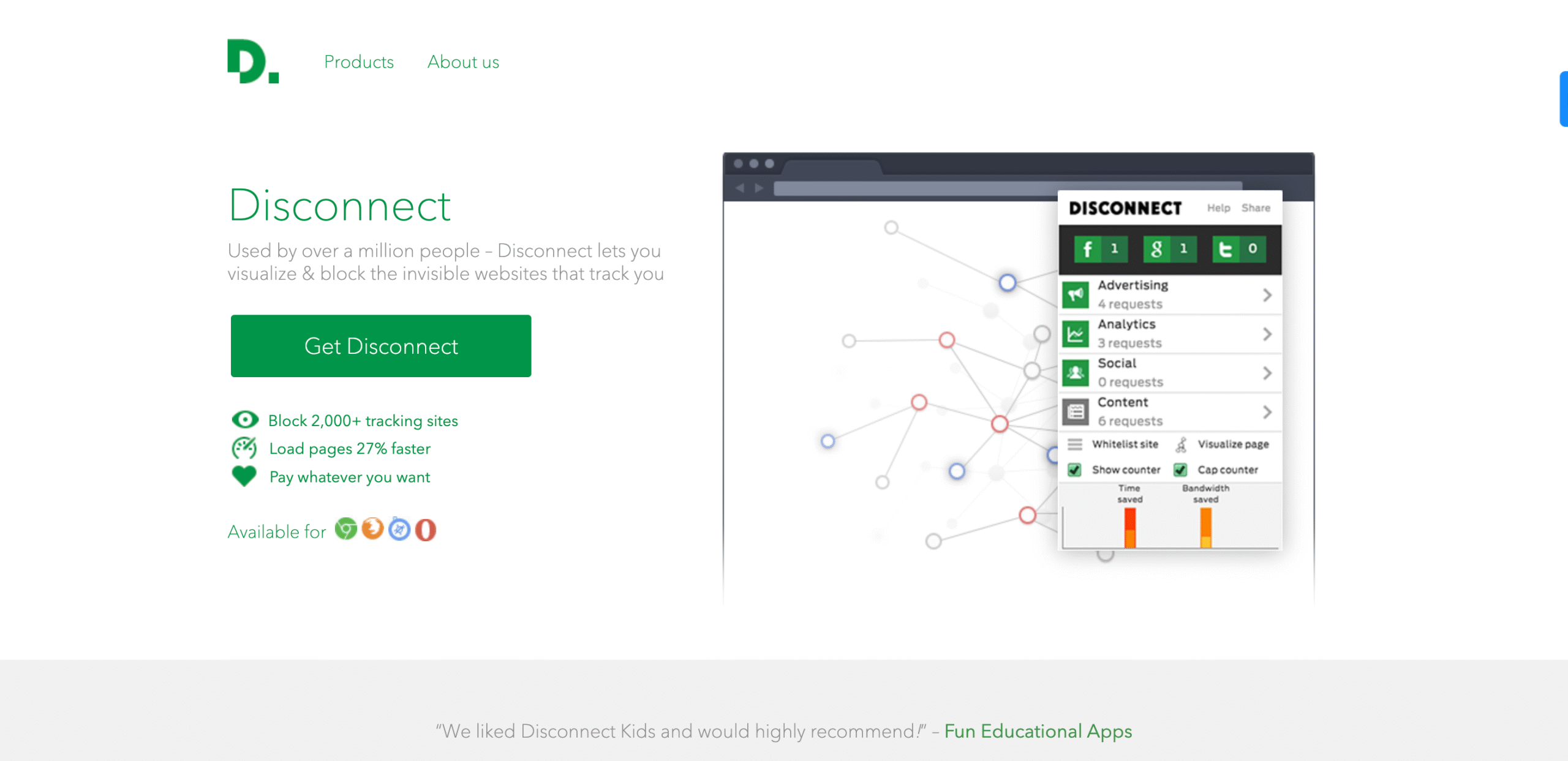home page disconnect