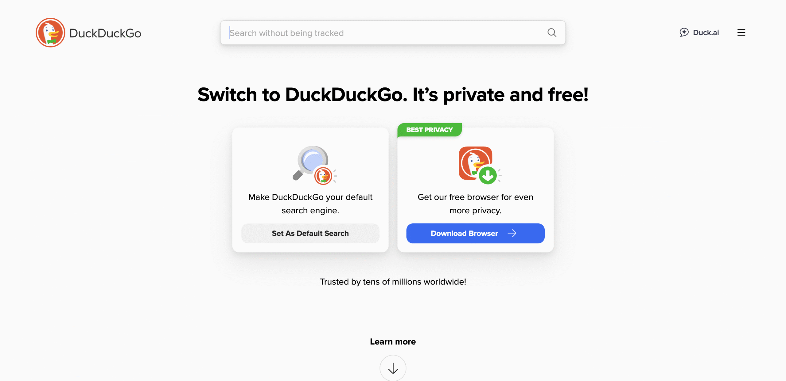 duckduck go extension