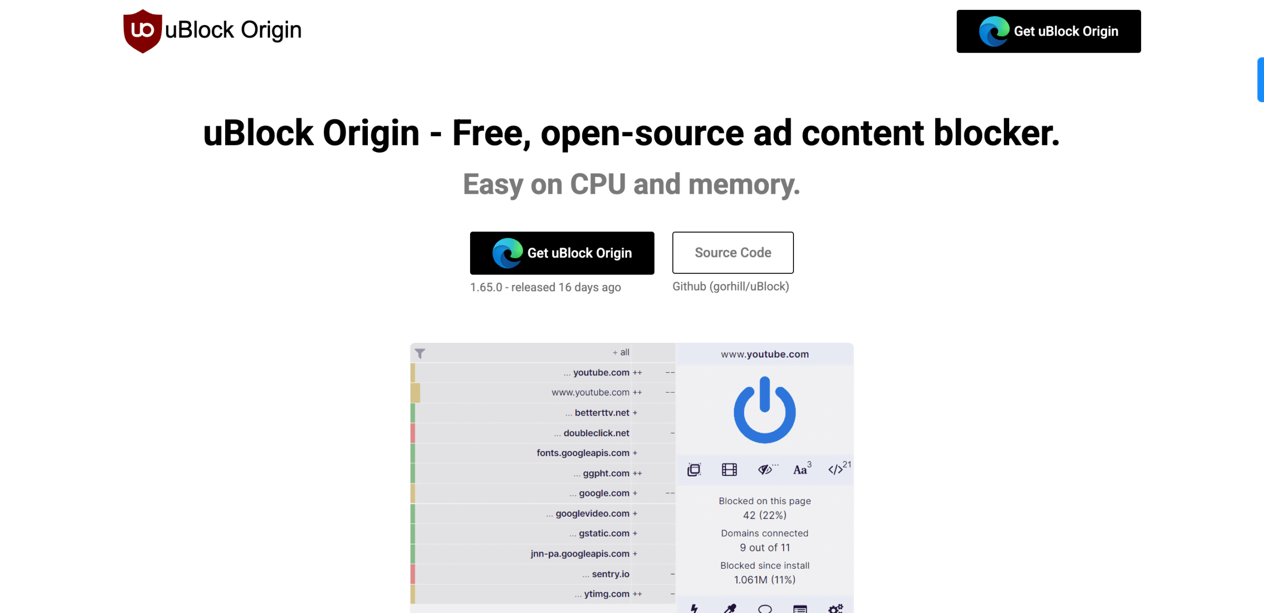 security extensions for chrome uBlock
