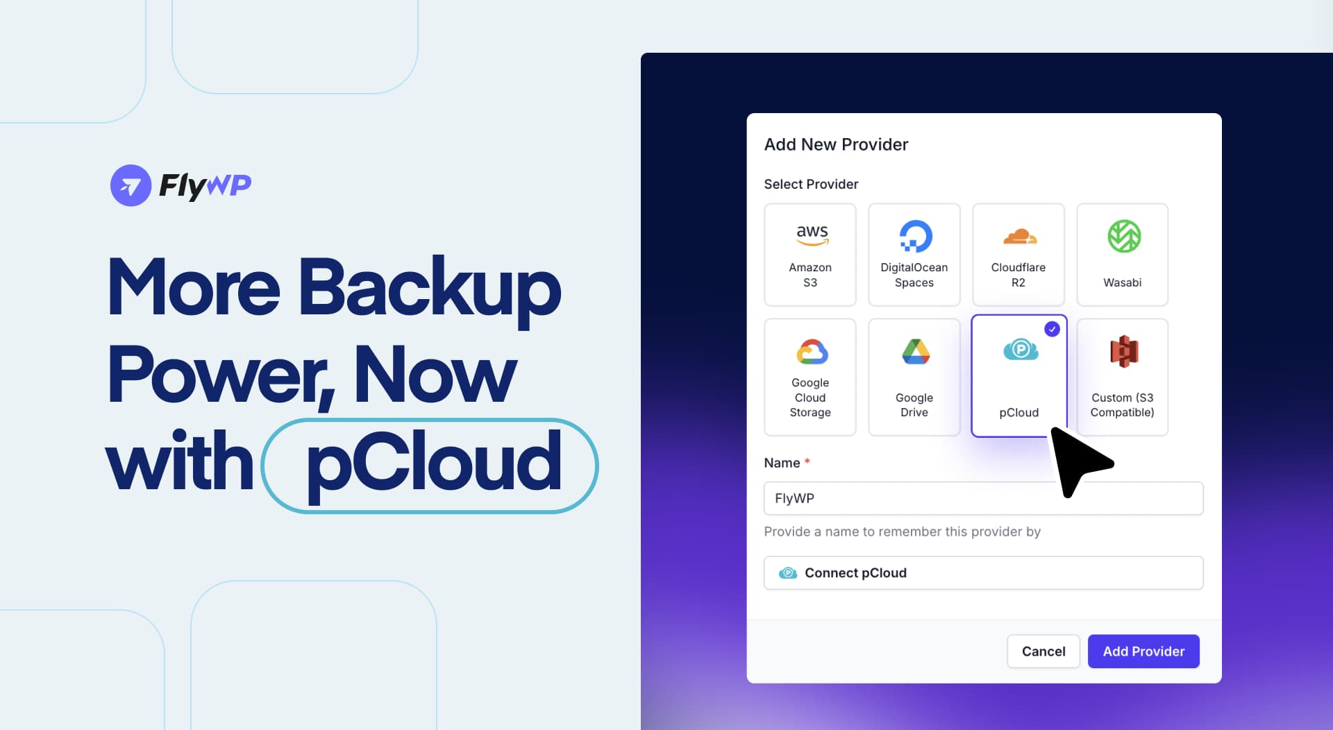 More backup power, now with pcloud