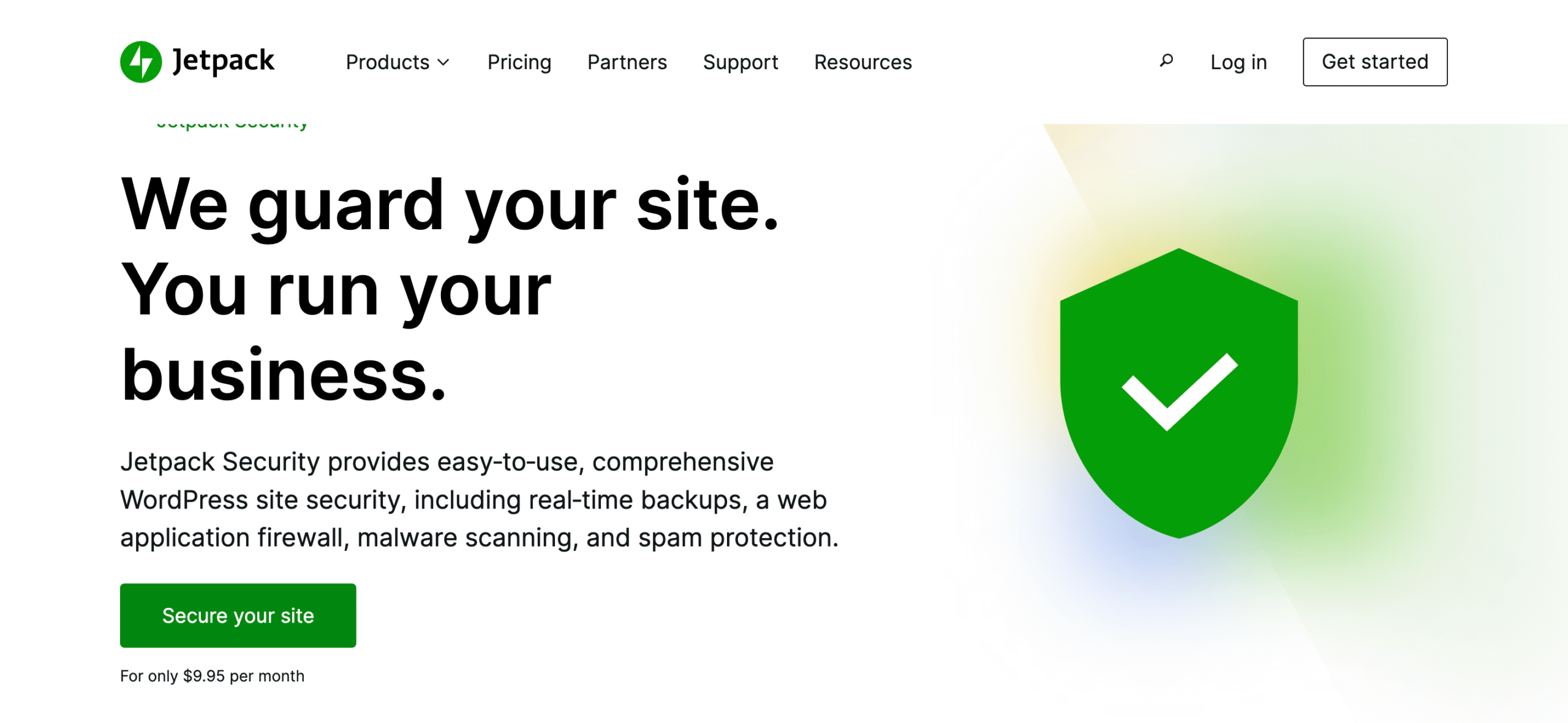 jetpack security home page