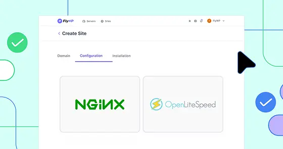 Choose Nginx or OpenLiteSpeed 4