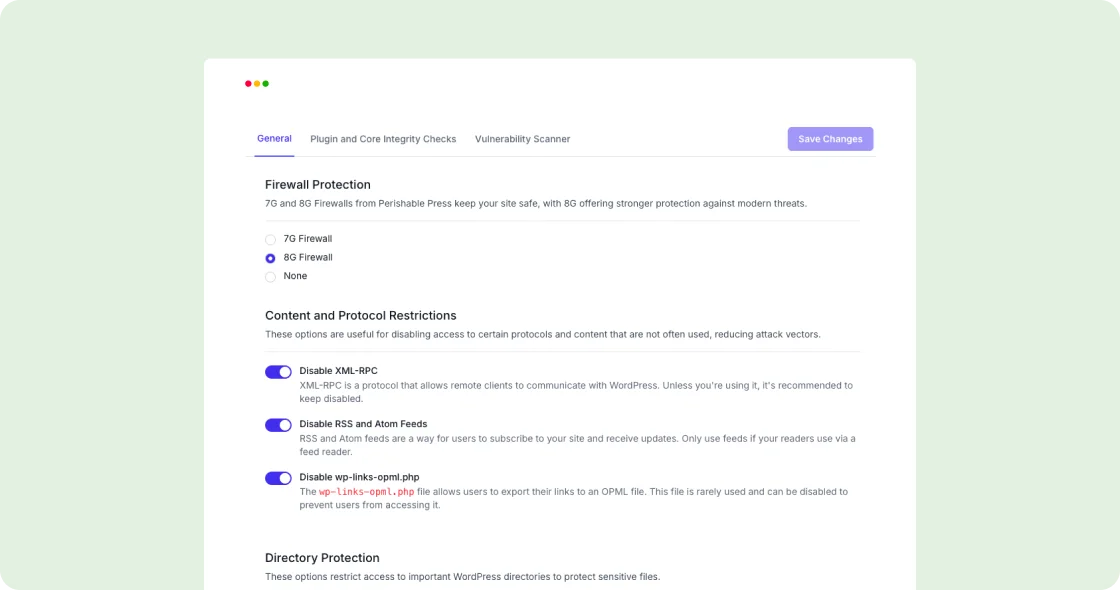 Content protocol filtering