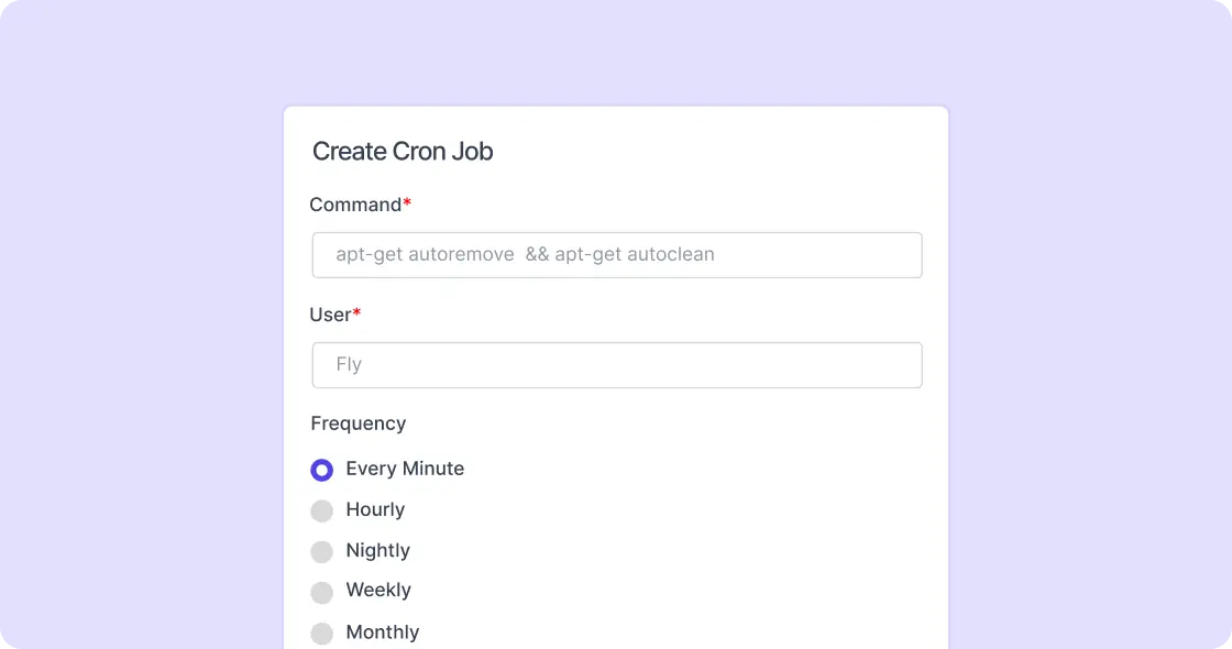 Cron job manager