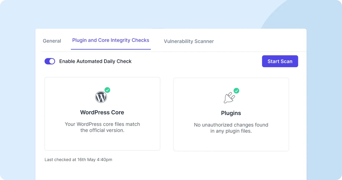 Wordpress integrity checker